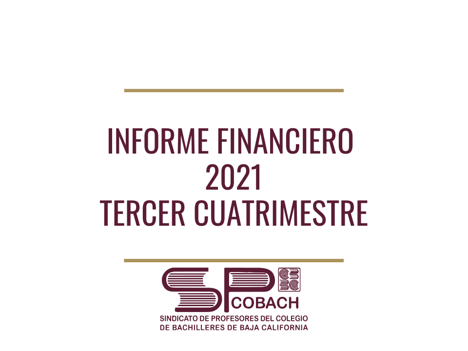 Informe Financiero 2021 – Tercer Cuatrimestre